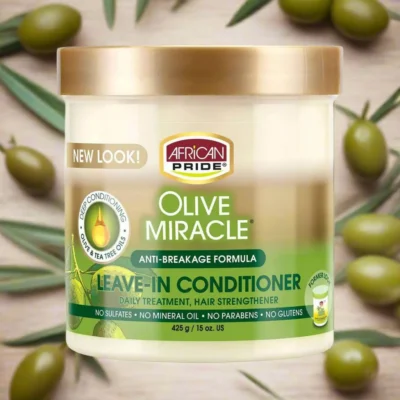 African Pride Olive Miracle Leave in Conditioner 15oz