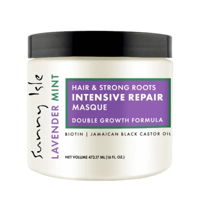 Sunny Isle Lavender Mint Hair and Strong Roots Intensive Repair Masque 16oz