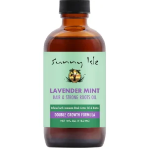 Sunny Isle Lavender Mint Hair and Strong Roots Oil 4oz
